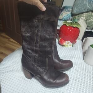 TIMBERLAND EUC WOMENS SZ 7.5 GENUINE LEATHER RUDSTON RIDING BOOTS